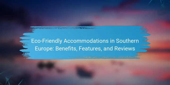 Eco-Friendly Accommodations in Southern Europe: Benefits, Features, and Reviews