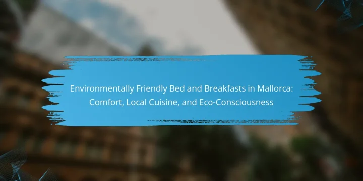 Environmentally Friendly Bed and Breakfasts in Mallorca: Comfort, Local Cuisine, and Eco-Consciousness