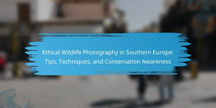 Ethical Wildlife Photography in Southern Europe: Tips, Techniques, and Conservation Awareness