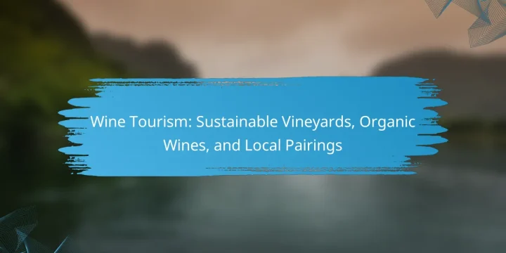 Wine Tourism: Sustainable Vineyards, Organic Wines, and Local Pairings